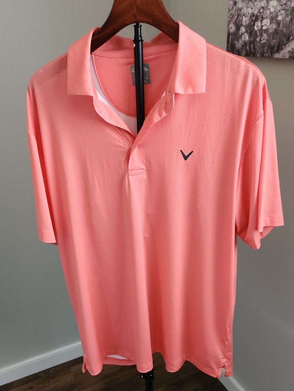 Callaway Men’s Performance Coral Golf Polo Large